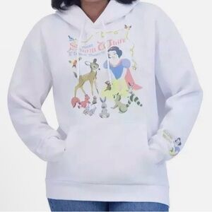 NWT Disney White Snow White Graphic Hoodie with Embroidery